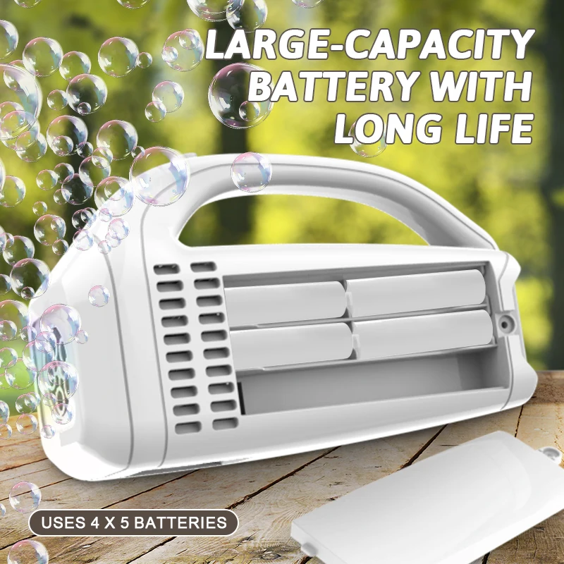 Handheld bubble machine toy children's bubble toy holiday gift outdoor game bubble blowing without battery bubble water