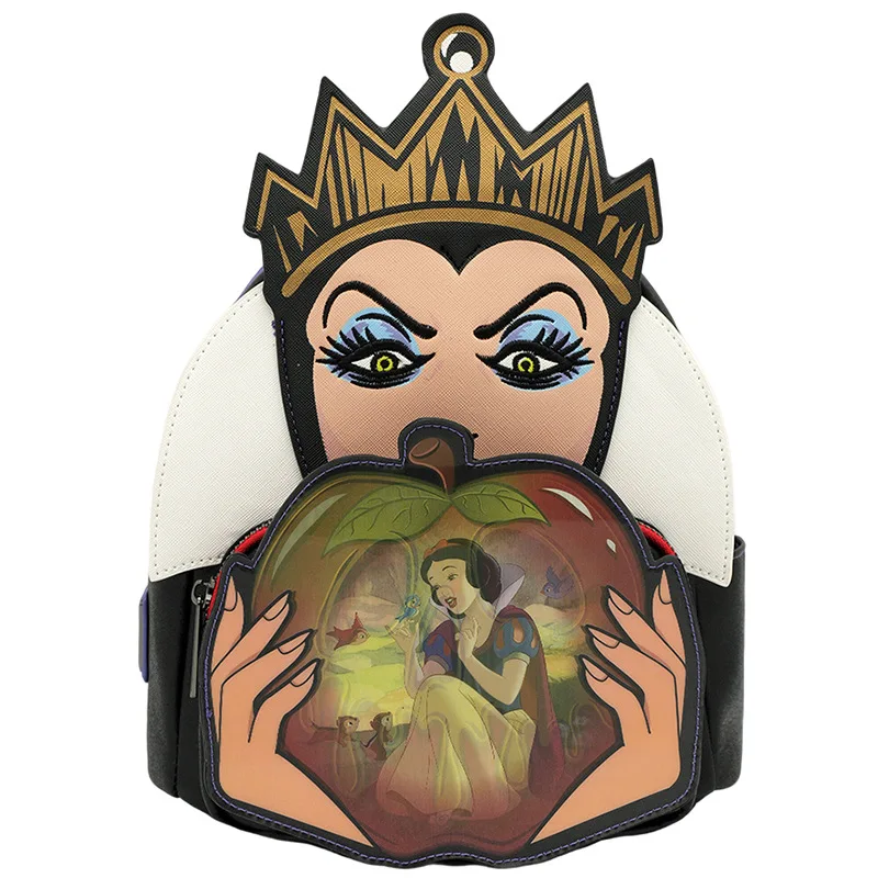 

New Disney Loungefly Evil Apple Queen Backpack Girl Backpack Elementary School Backpack For Children'S Christmas Gift