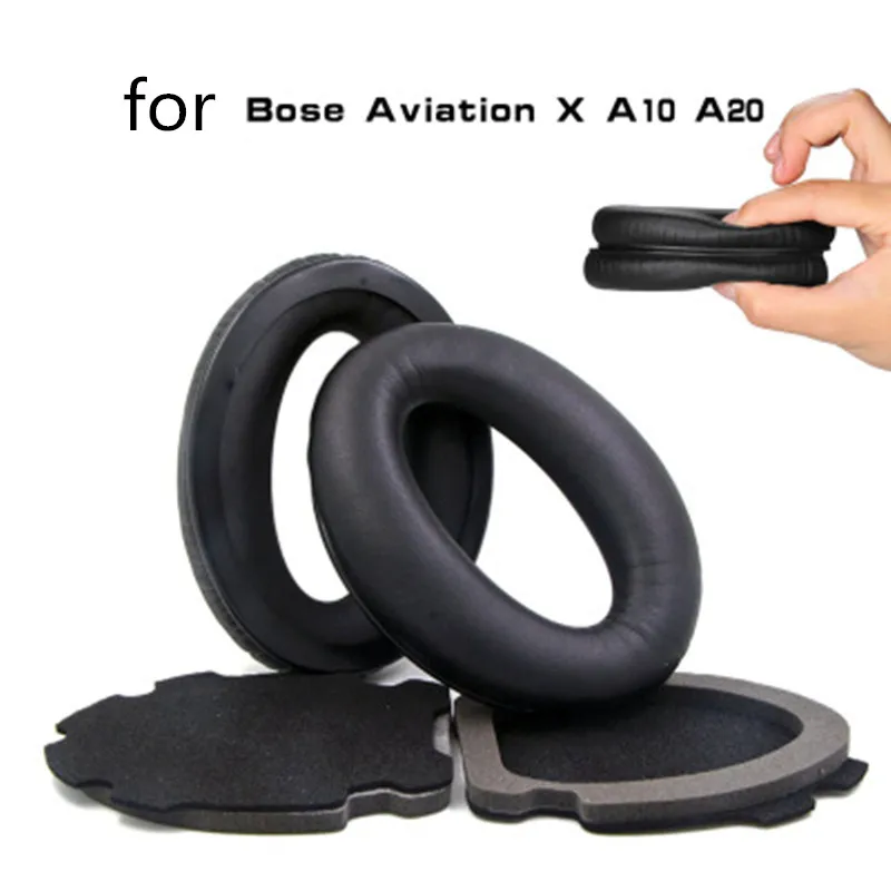 High Quality Earpads For Bose Aviation Headset X A10 A20 Headphones Replacement Ear Pads Cushions Soft Memory Sponge Cover Case