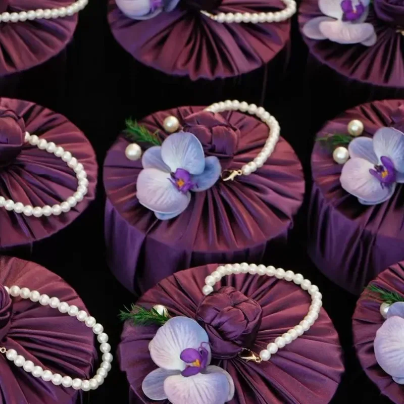 20 Stück Künstliche Silikon-Baumwoll-Schmetterlings-Orchideenköpfe DIY Kopfschmuck Zubehör Geschenkbox Deko Blumen Hochzeit Party Heimdekoration – Detail 7