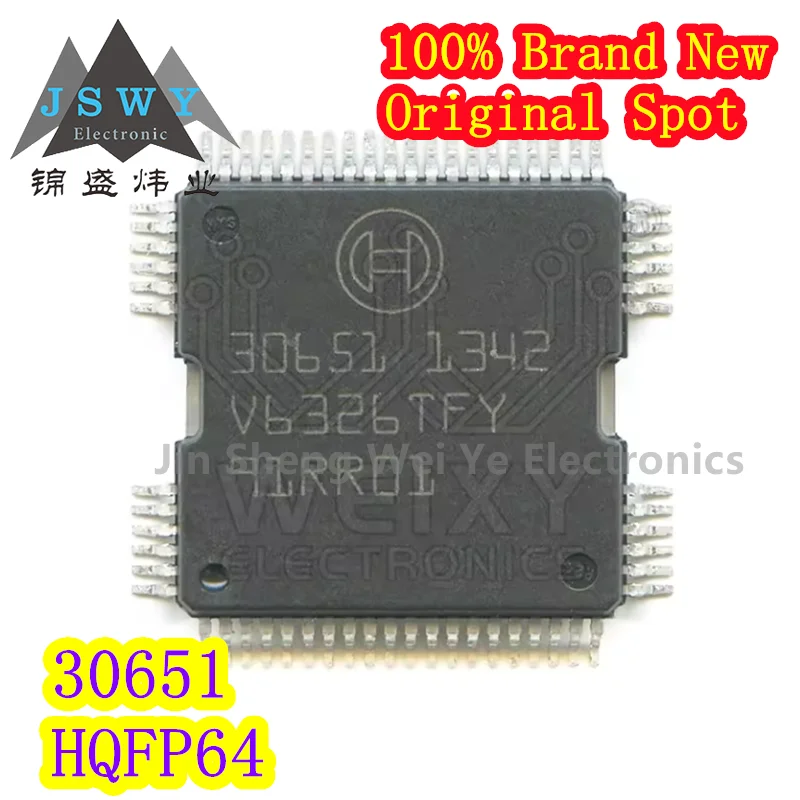 30651 QFP64 Fuel Injection Driver Analog Chip for Automotive Engine Computer Board 100% Brand New & Original Electronics