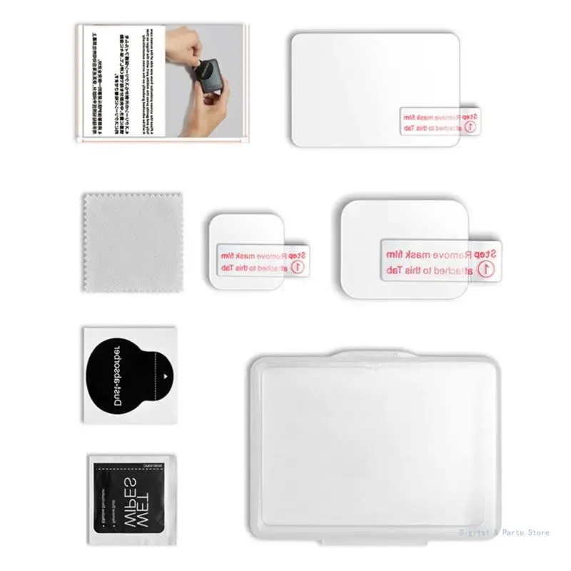 

M17F Screen And Lens Guard Set Tempered Glass Film For 13 Camera 9H Hardness Tempered Glass Protector Accessory