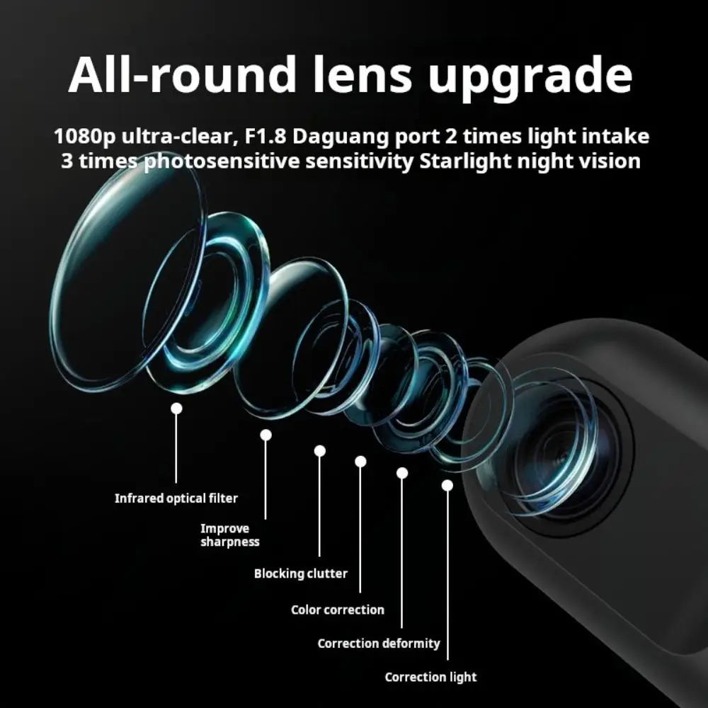 Portable APP Control Dash Camera HD Recording IR Night Vision 1080P HD Camera 360° View Smart Car Camera Driving Recording