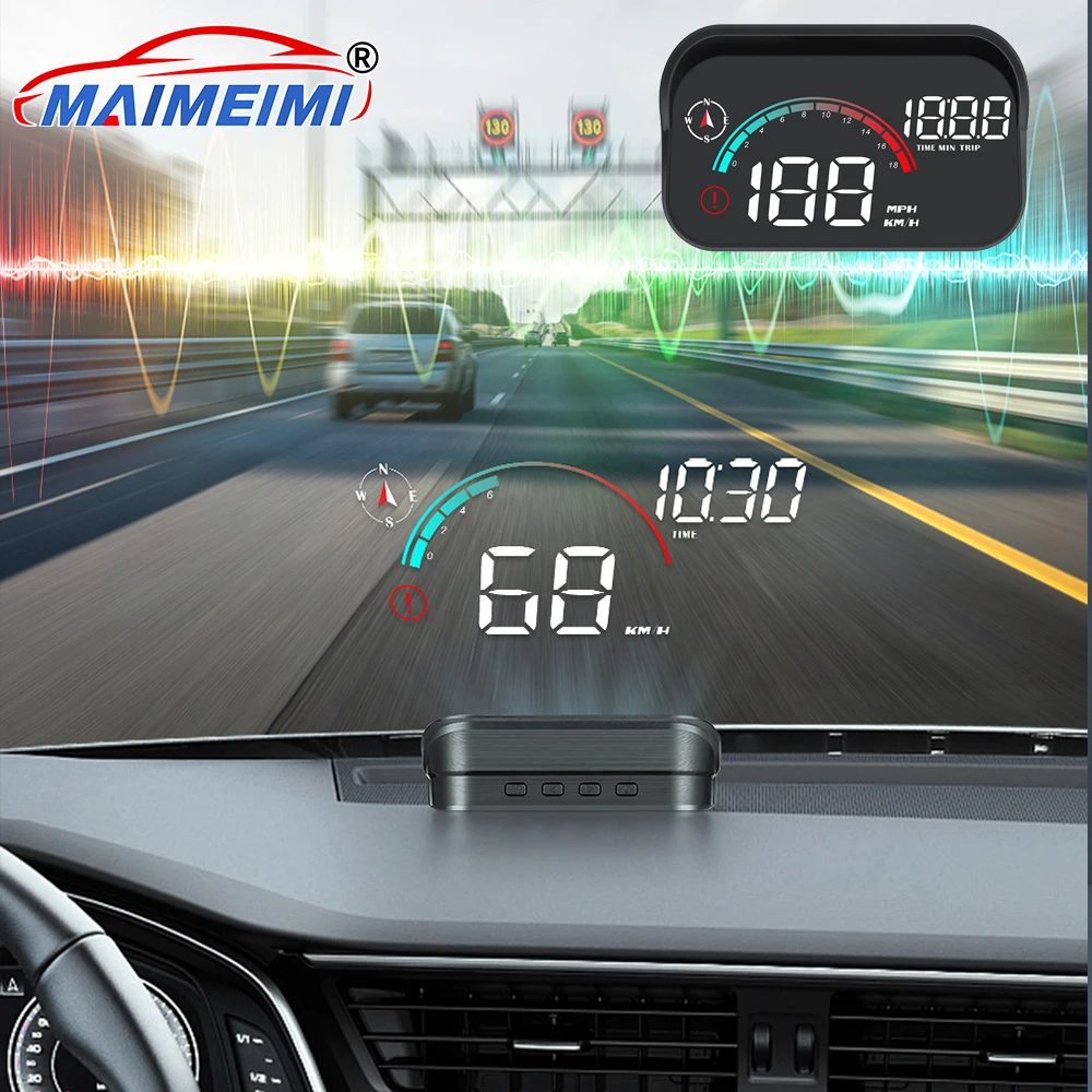

Car Digital GPS Speedometer Projector Screen Head Up Display Multi-functions Speed Meter Windshield Projector for All Cars