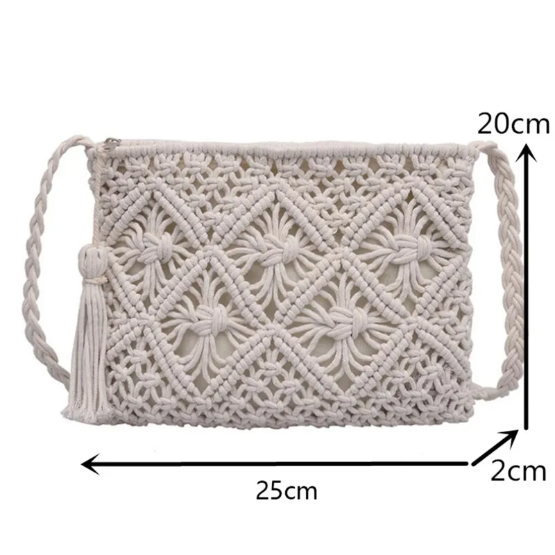 Fashion Woven Shoulder Bags Straw Summer Women Weave Crossbody Beach Travel Handbag Female Bag Women Messenger Bags Bolsa