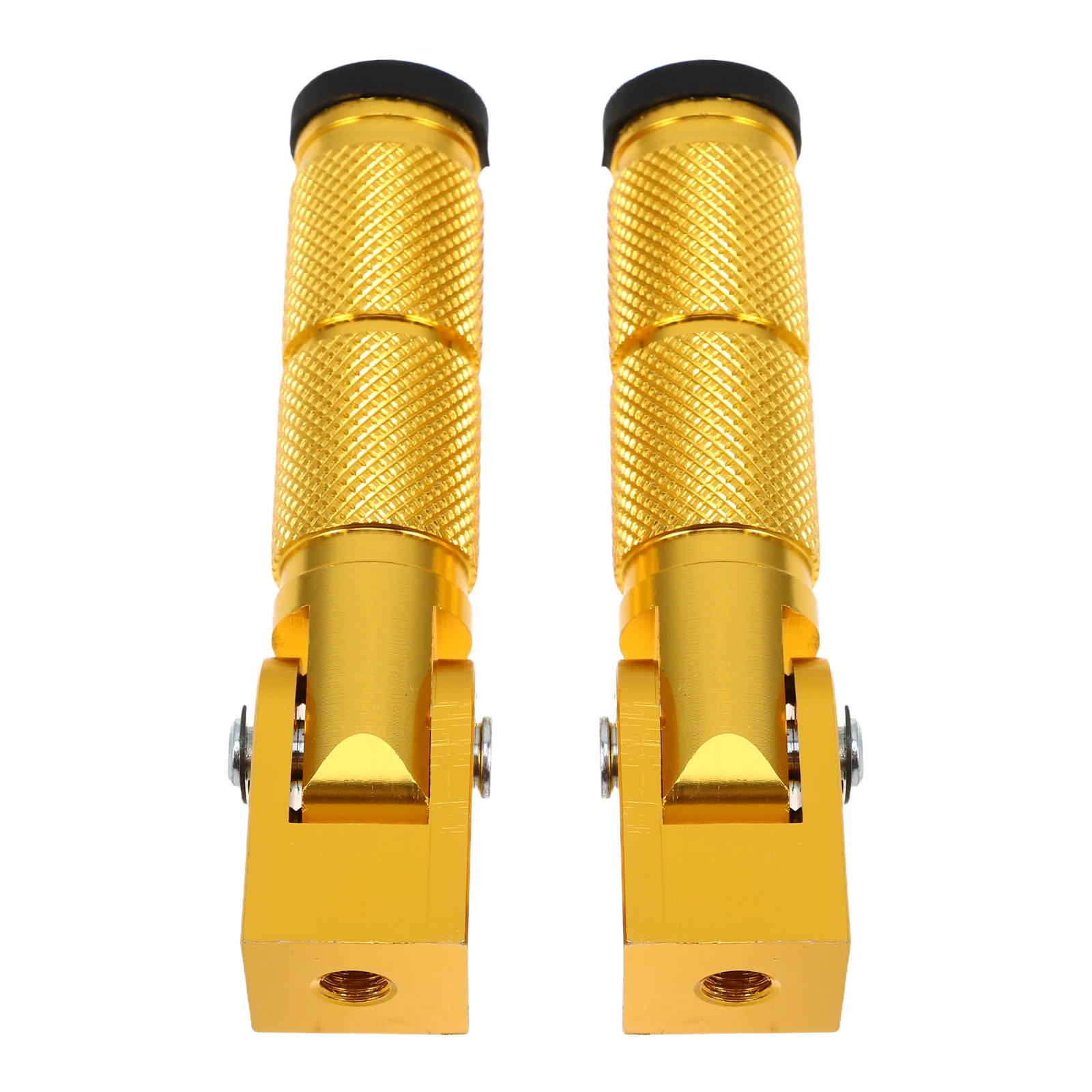 

1 Pair Universal Motorcycle Foot Pegs 90 Degree Foldable Heavy Duty Metal Electric Bike Rear Footrest Passenger Anti-Slip Foot