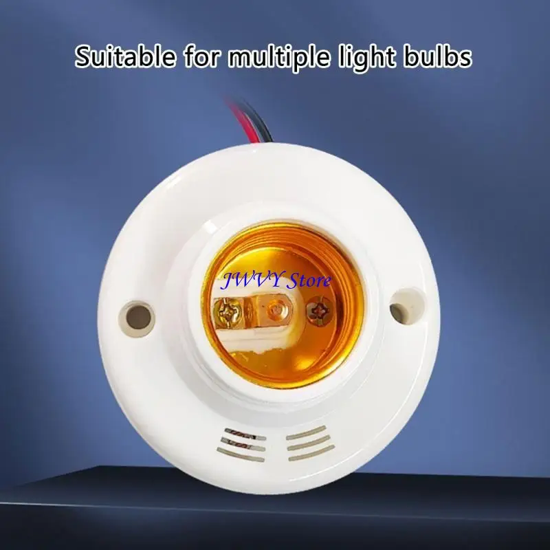 573A E27 LED Lamp Socket Adapter Sound Light Control Sensors Light Socket Energy Save