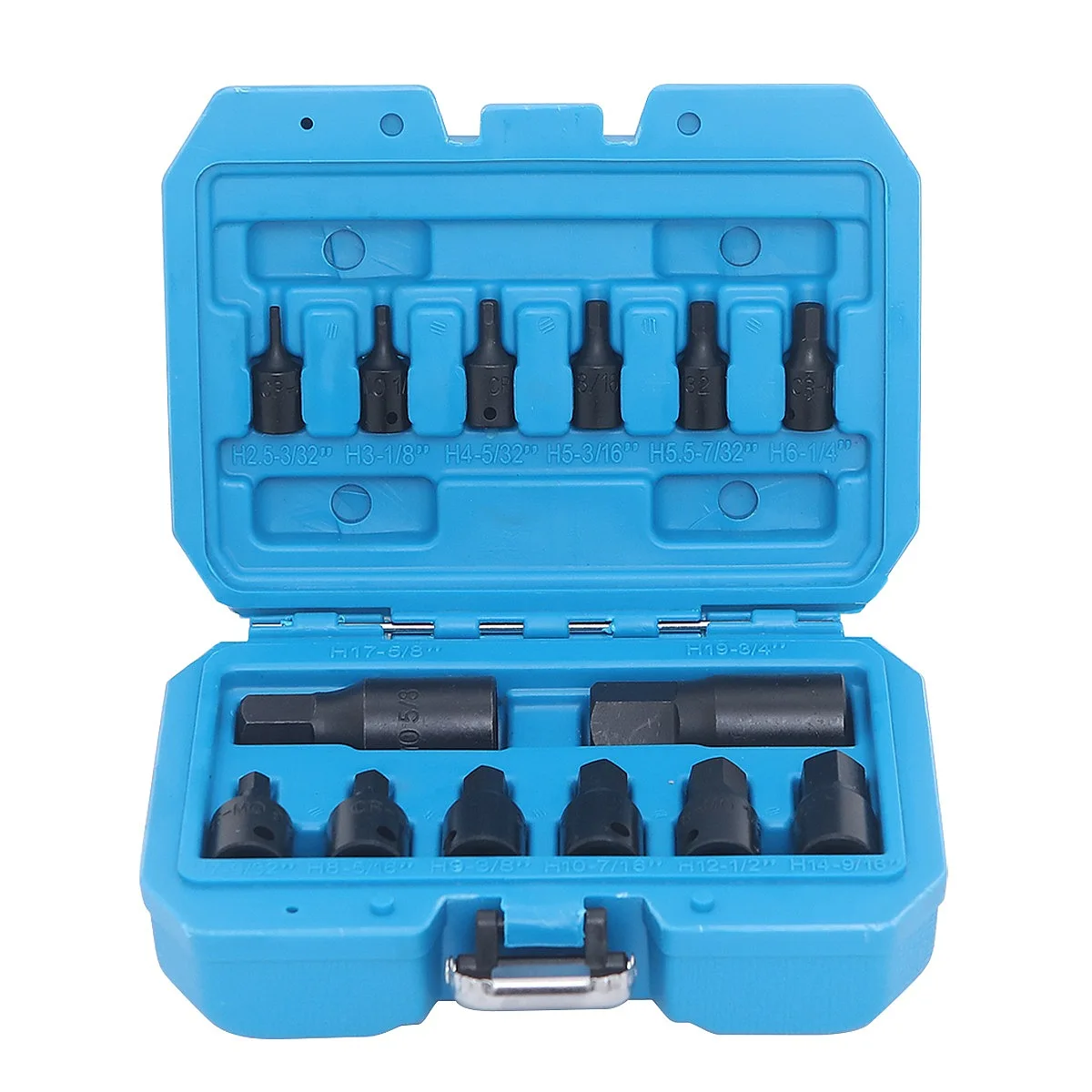 

14Pcs H-Type Impact Wrench Screwdriver Bit Set Hex Socket Pneumatic Tool Kit for Auto Repair