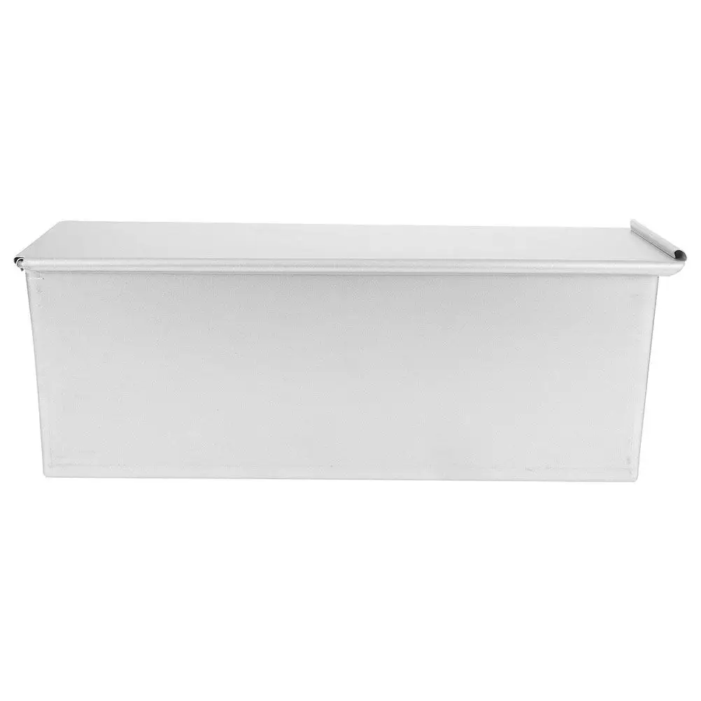 Fast Heat Conducting Aluminum Loaf Pan with Slide Lid Non-Stick Baking Mold for Toast Cake Loaf Bread Homemade Baking Supplies