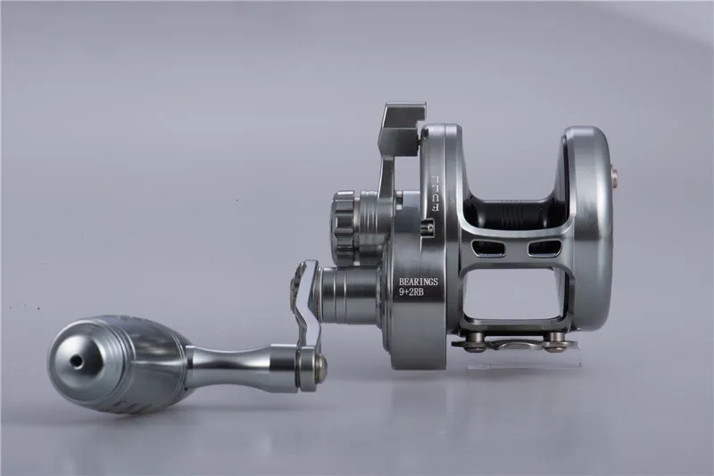 MADOX Angelrolle 11BB Salzwassertrommelrad Langsame Jigging-Rolle Max Drag 40 kg Drag Sound – Detail 9