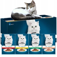 Gourmet Perle cat food fillets in sauce 60x85g
