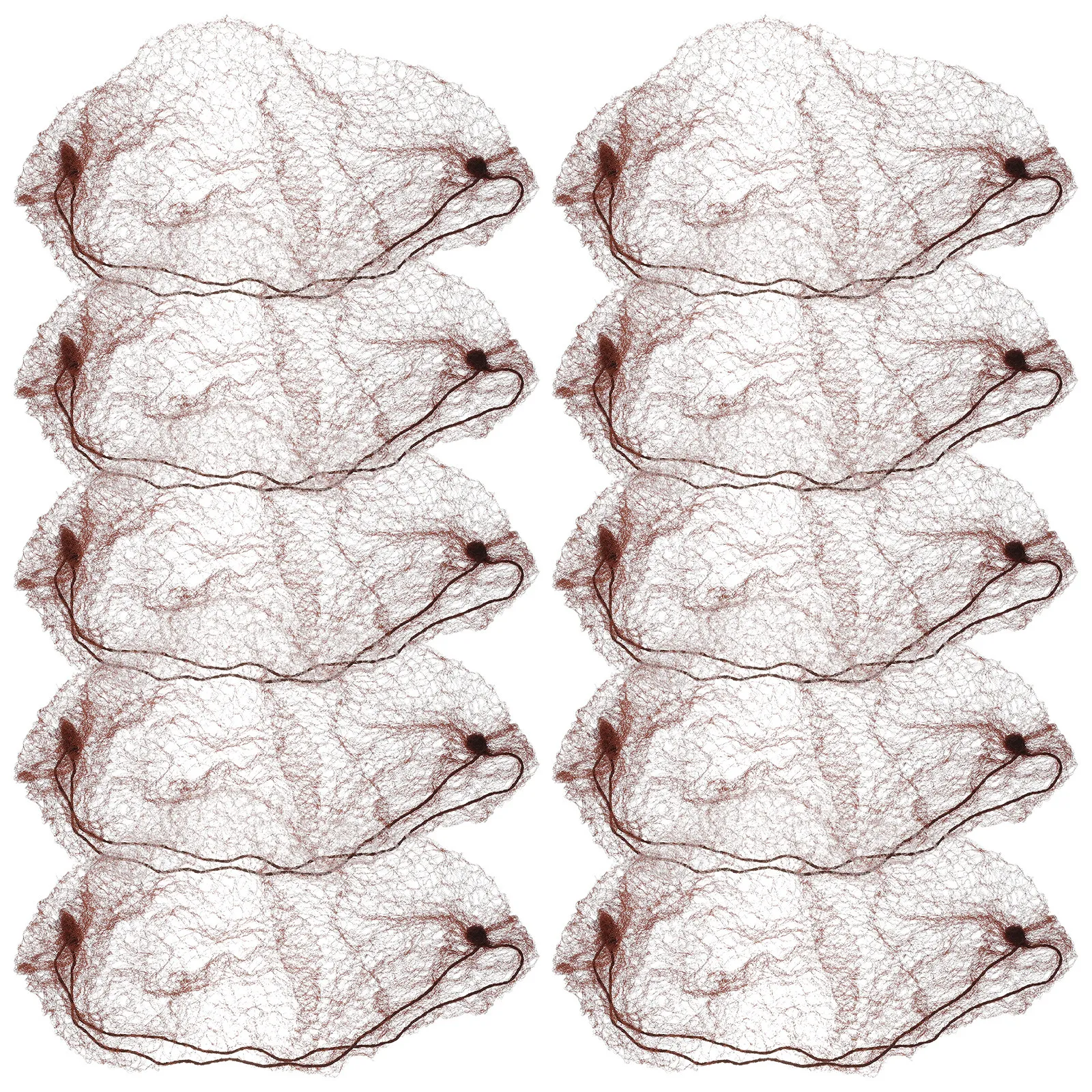 

50Pcs Hair Nets Invisible Elastic Mesh Soft Cotton Fiber Caps Secure Hair for Hospital Lab Manufacturing Food Service