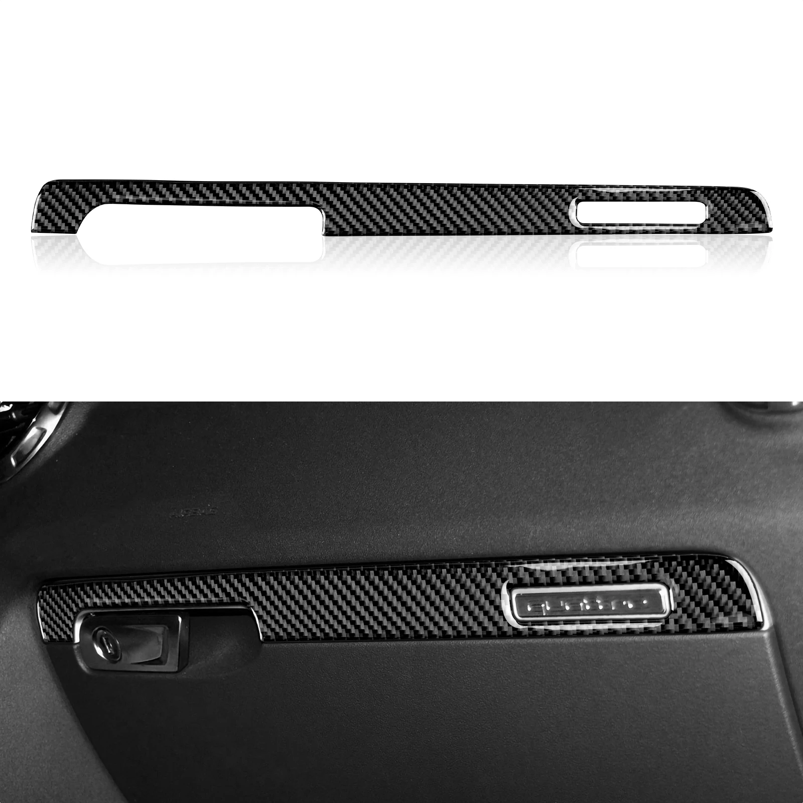 

Car Co-pilot Side Glove Box Decals For Audi TT 2008-2014 8n 8j MK123 Accessories Carbon Fiber Trim Stickers