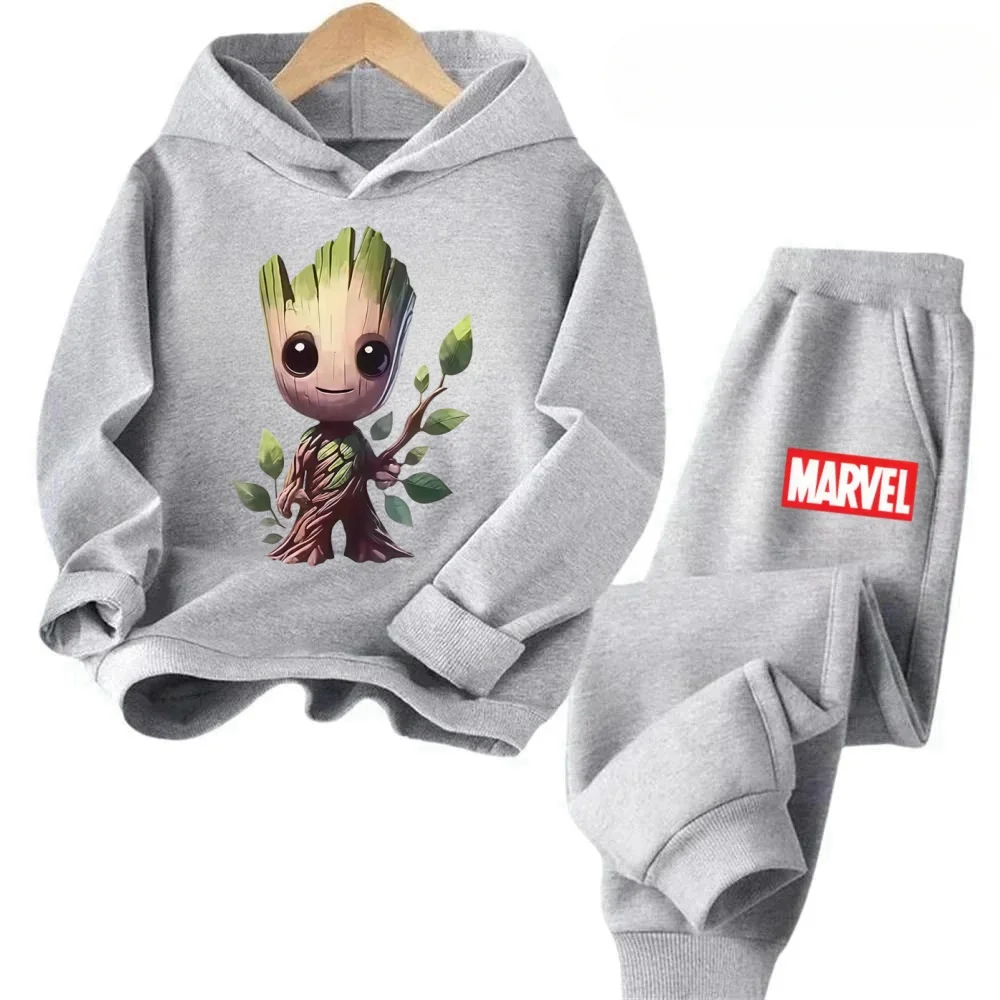 

Marvel Super Hero Children 2PCS Hoodie Set Long Sleeve Hooded Sweatshirt Pants Casual Comfortable Warm Outfit 2026