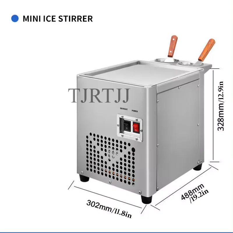 Home Use Fried Ice Cream Roll Commercial Thai Fried Ice Cream Machine Small Roll Ice Cream Machine