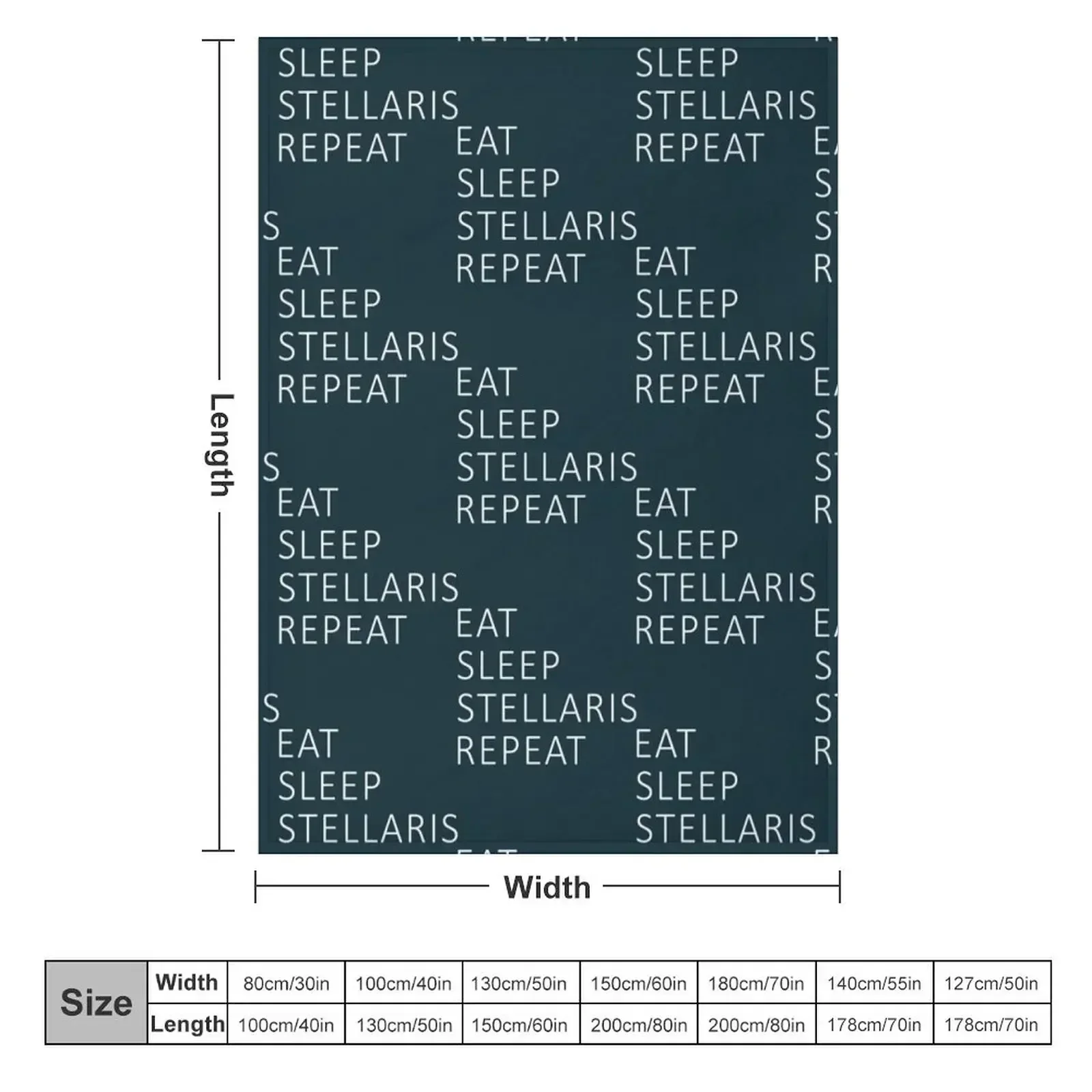 Stellaris Repeat Essential Throw Blanket couch cozy soft plush fuzzy picnic outdoor blanket