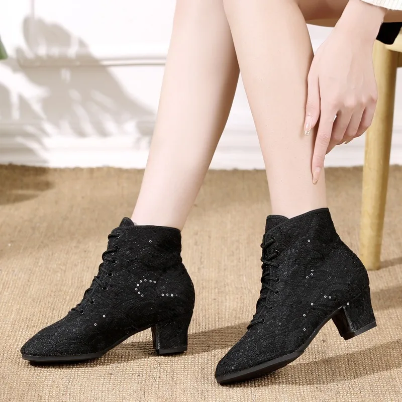 Latin Jazz Dance Shoes Women's Indoor Professional Adult Soft Sole Modern Dancing Sneakers Carnival Stage Show