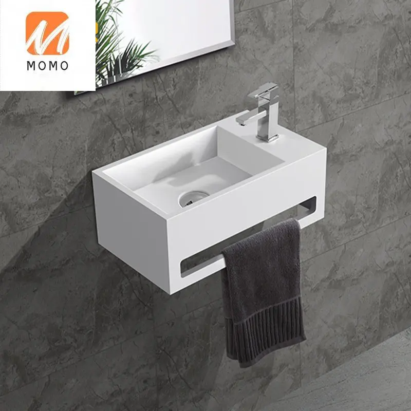 Best Solid Surface Small Corner Wash Basin Wall Hung Hand Washing Basin Sinks