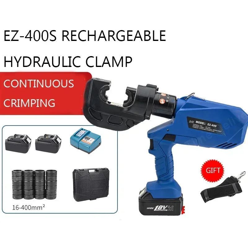 EZ-400 EZ-300 Перезаряжаемые гидравлические клещи Электрические гидравлические обжимные клещи DC18V/5Ah Зарядные обжимные клещи Инструмент