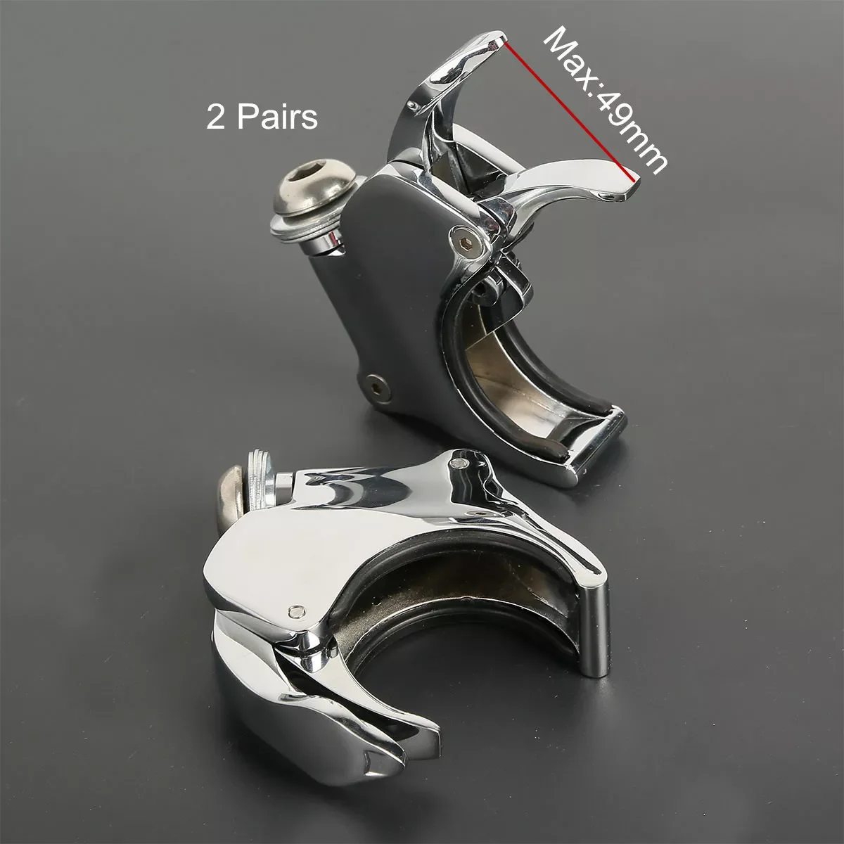 Motorcycle 39mm 49mm Quick Release Windscreen Clamps For Harley Dyna Sportster Street Fat Bob Wide Super Glide Forty Eight FXDB