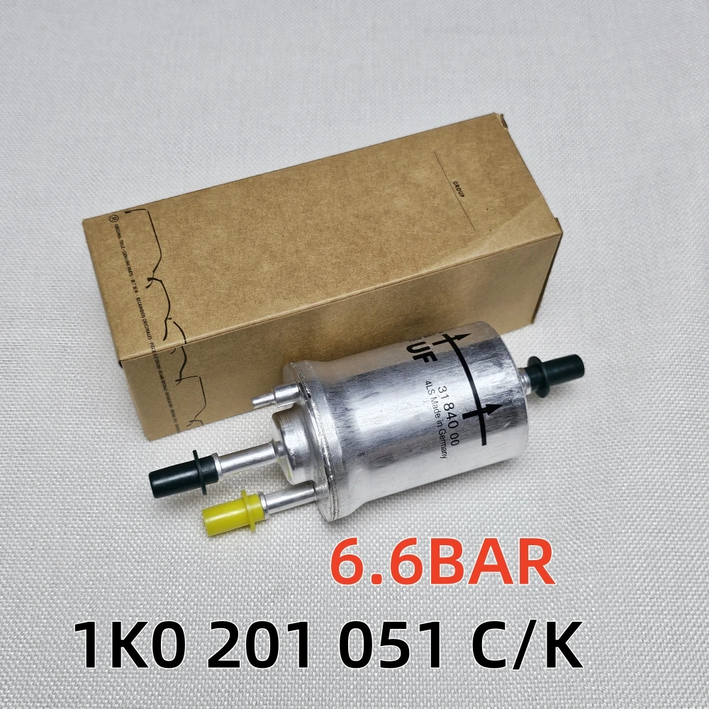 1K0201051K 6.6Bar Fuel Filter Gasoline Filter for VW Jetta Golf 5 Passat B7 Polo EOS Beetle Caddy Scirocco Seat Ibiza 1K0201051K