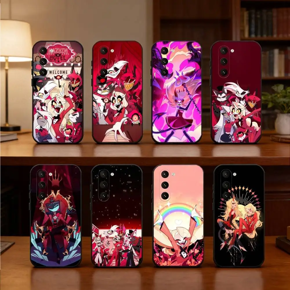 

H-Hazbin Hotel Phone Case For Samsung Galaxy A73,A72,A71,A70,A52,A51 Others Soft Black Cover