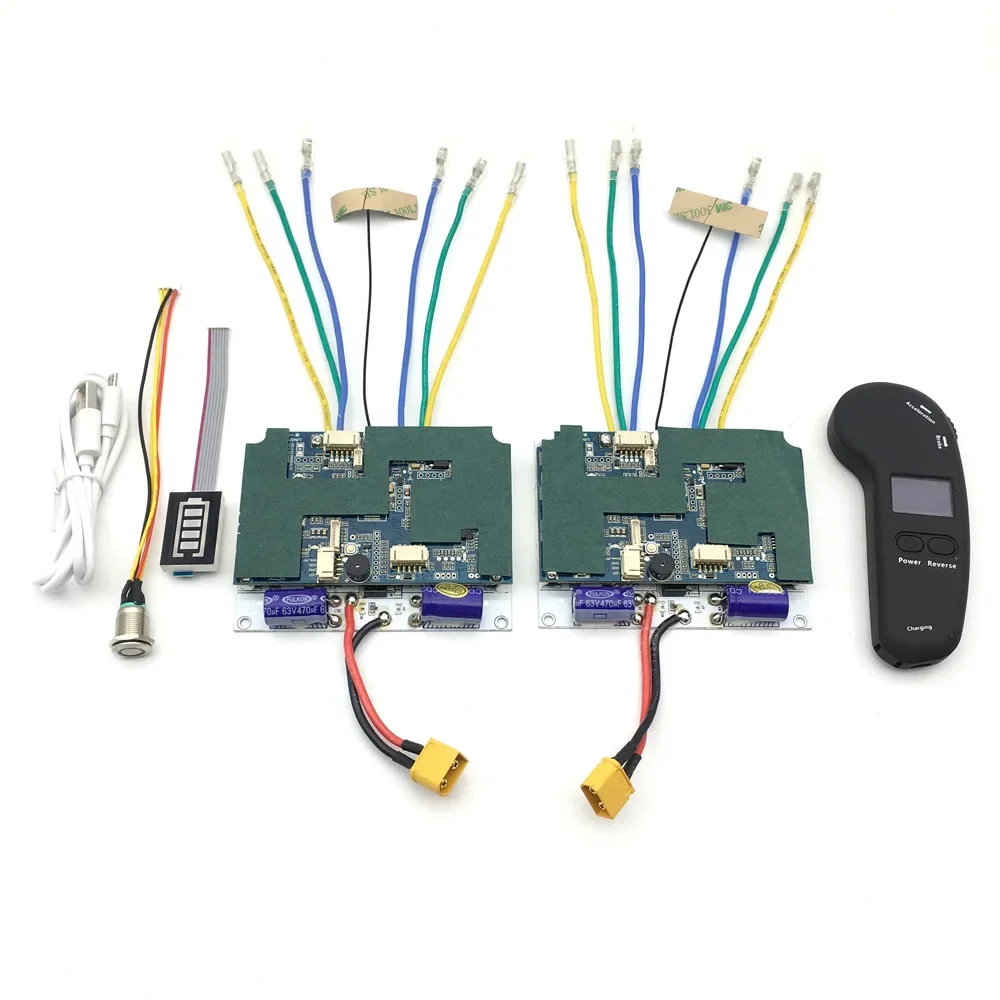 AvaCoreElectric Skateboard ESC Controller 4WD Wireless Remote Hub Motor Sine Wave Speed Regulator Belt Program