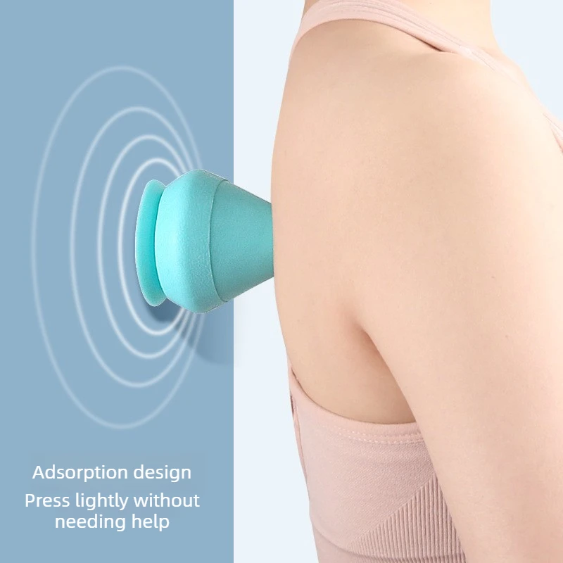 Portable Wall Mounted Foot Back Shoulder Neck Waist Relax Fascia Ball Massage Cone Solid Tapered Fascia Ball with Suction Cup