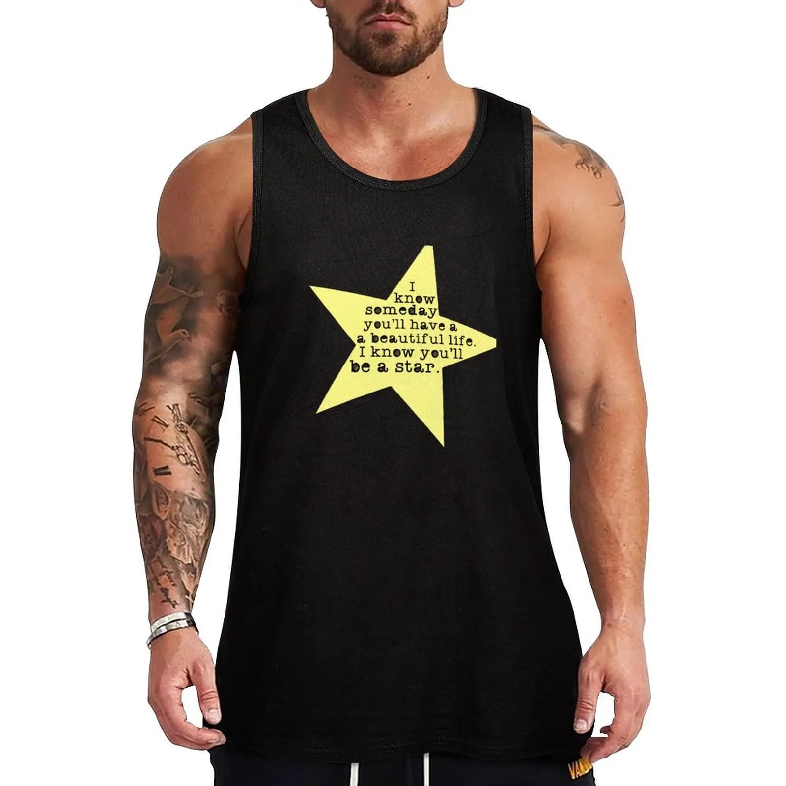 

Be a Star Tank Top men gym cute tops Short sleeve