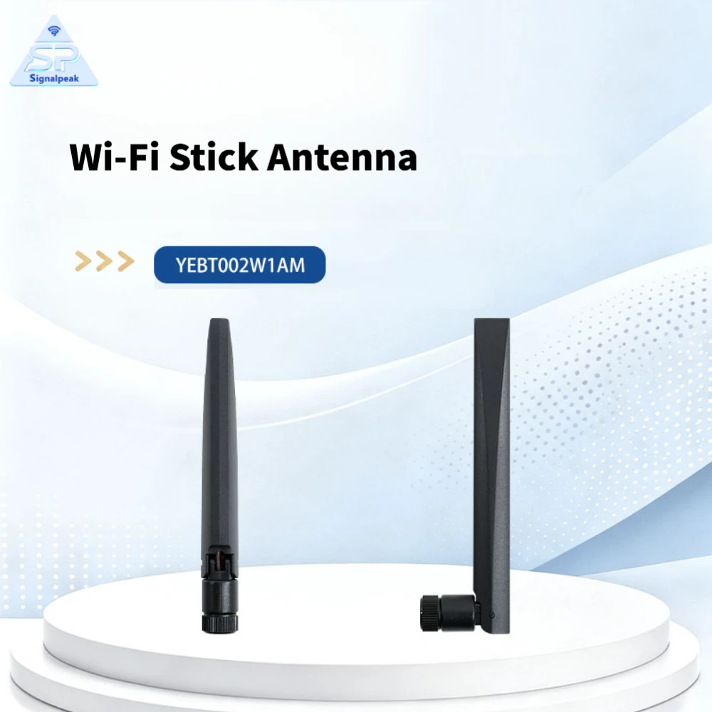 2PCS Quectel YEBT002W1AM Wi-Fi Terminal Mount Rubber Monopole External Antenna High-Gain Wideband Bluetooth Antenna RP-SMA Male