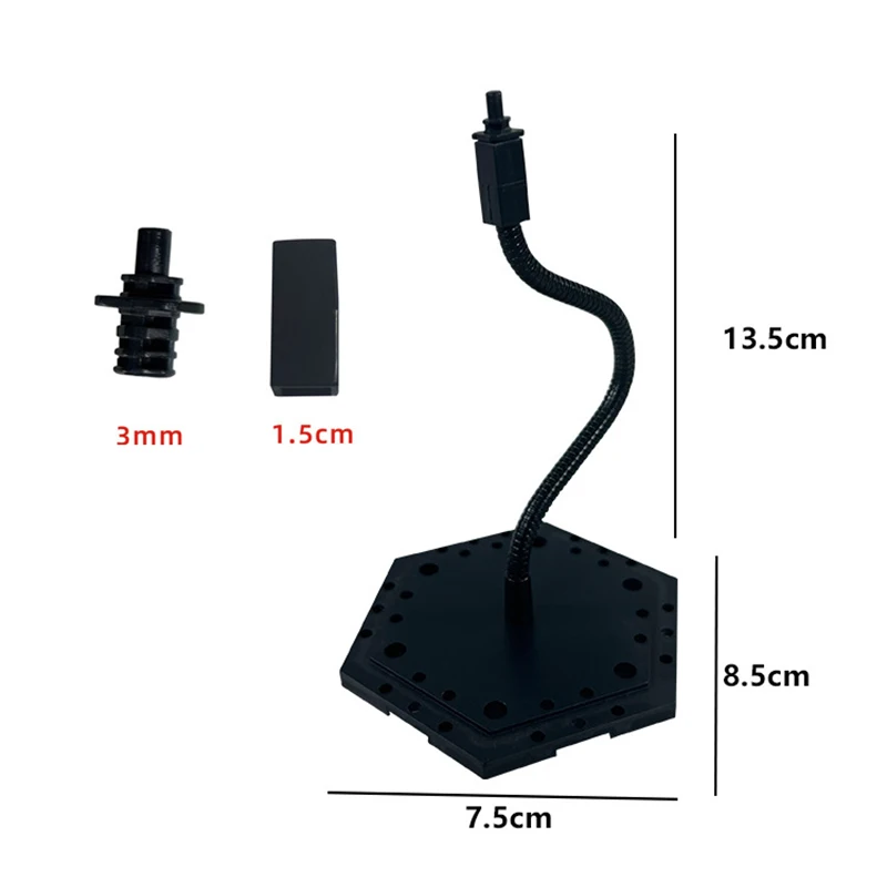 Snake Tube Model Bracket for Figure Display Stand