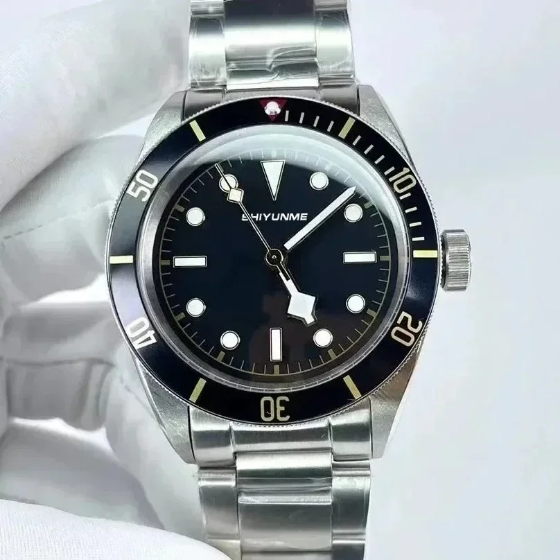 WATCH1 Store  Automatic Mechanical Calendar Men's Sport Watch Stainless Steel Bracelet Black Ceramic Bezel Watch T-Series