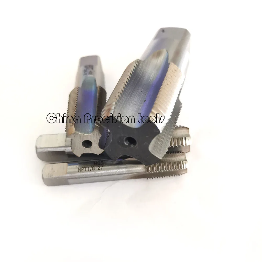 HSS pipe plug thread tap NPT NPTF NPSM 1/8 1/4 3/8 1/2 3/4 American Tapered males Pipe Tap NPS NPSF 1/8-27 1/4-18 3/8-18 1/2-14