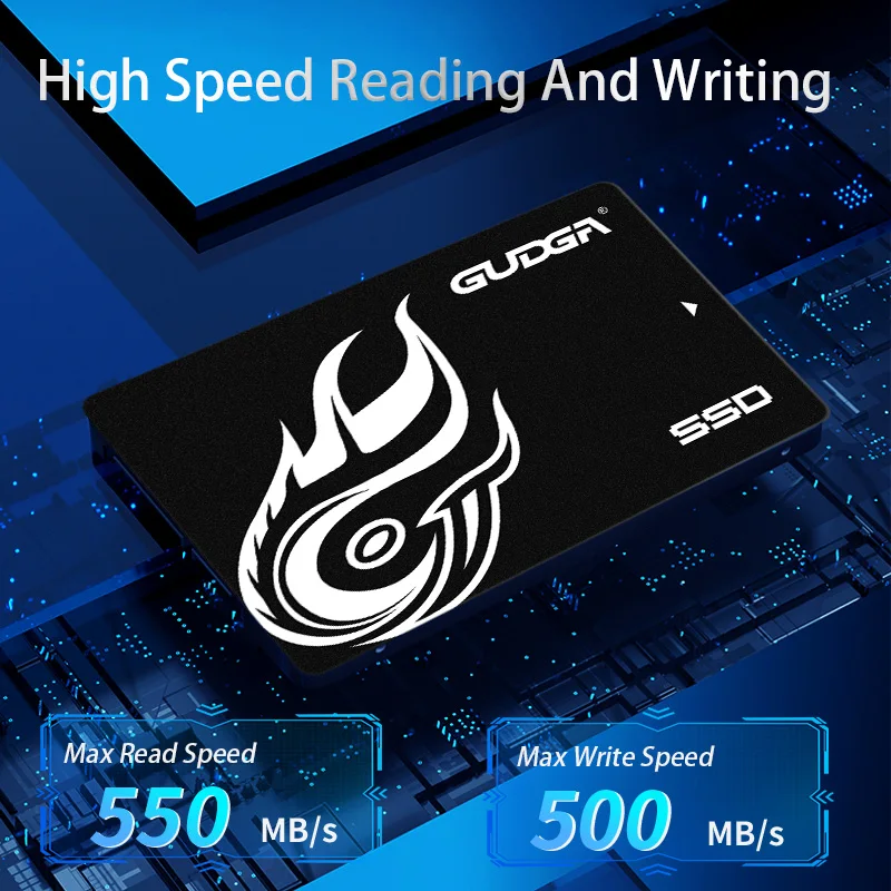 Imagem -02 - Gudga-disco Rígido Interno de Estado Sólido Disco Rígido para Laptop Notebook pc Desktop 2.5 Sata3 Gbps Ssd 256gb