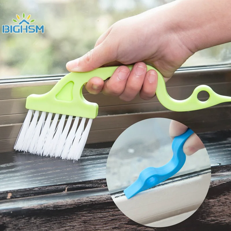 1Pcs Swan Shape Window Groove Cleaning Brush Scraper Brush Sill Crevice Cleaner Kitchen Cleaning Brush Wheel Kitchen Accessories