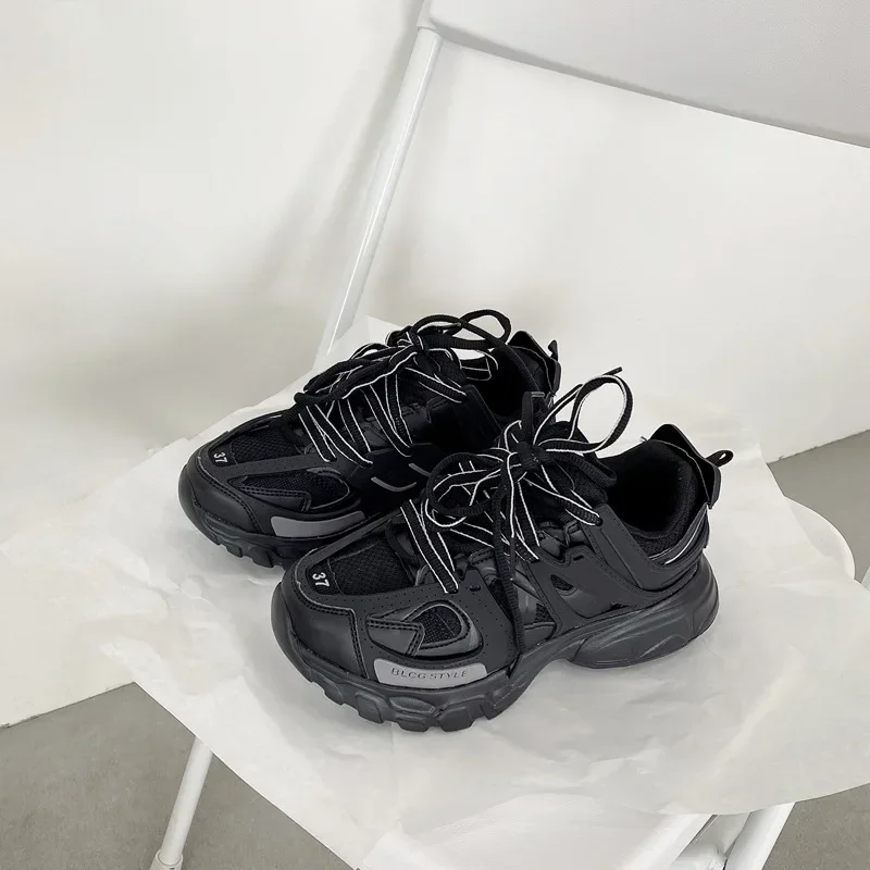 Moda damska Trend w tenisie moda kobieta grube trampki różowe Casual Tenis grube dno kobiety mężczyźni Sneaker 2025 buty na platformie
