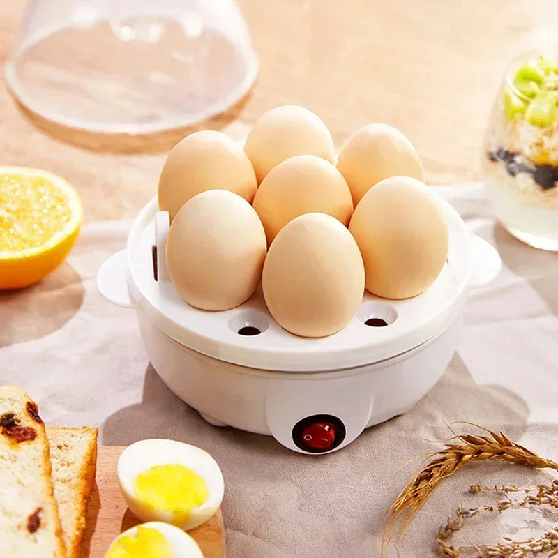Hervidor de huevos eléctrico multifuncional, cocina de doble capa, Mini vaporera, cazador furtivo, cocina, máquina de desayuno