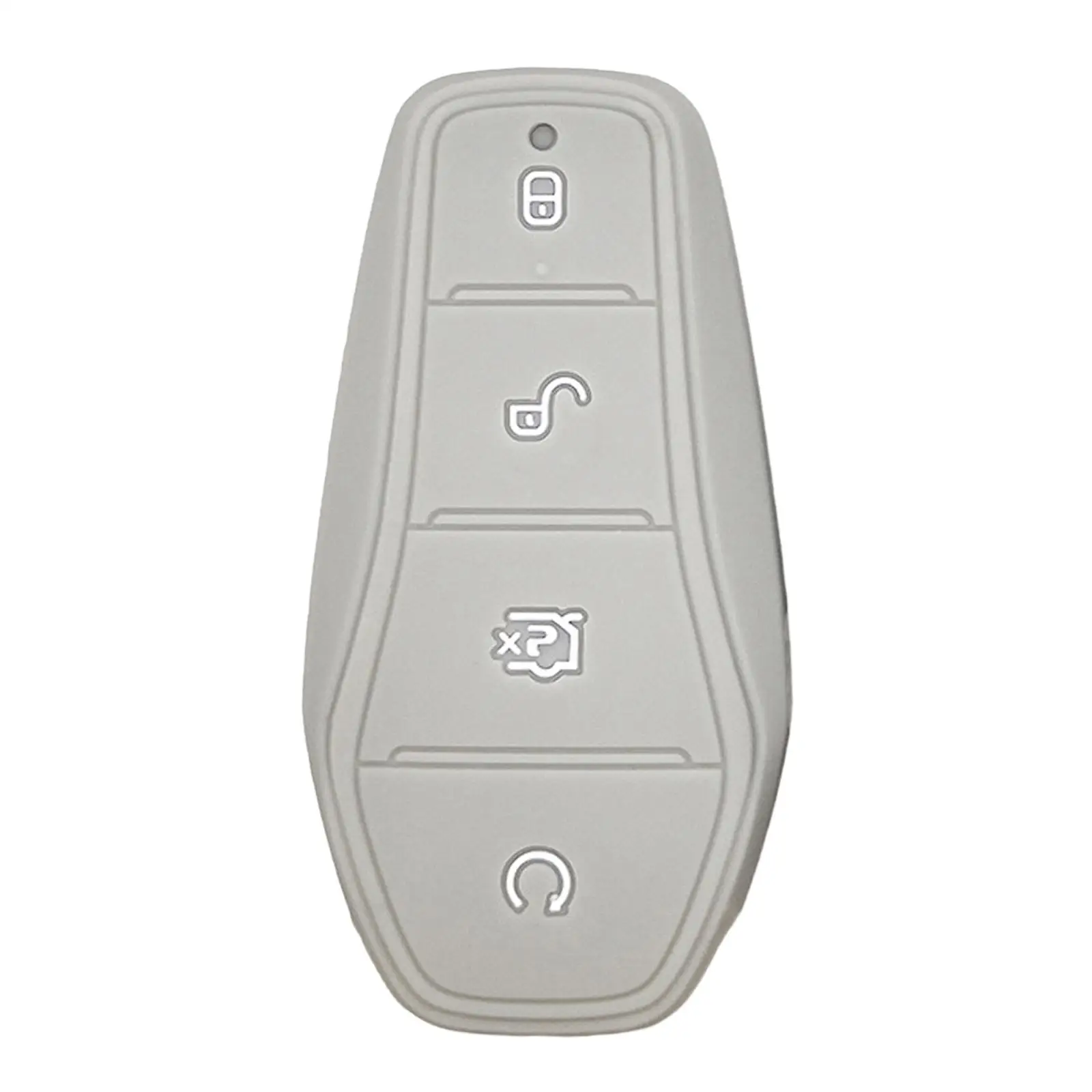 Universal Silicone Car Key Case Replacement Shell for BYD Atto 3 Durable Gray Protector Cover