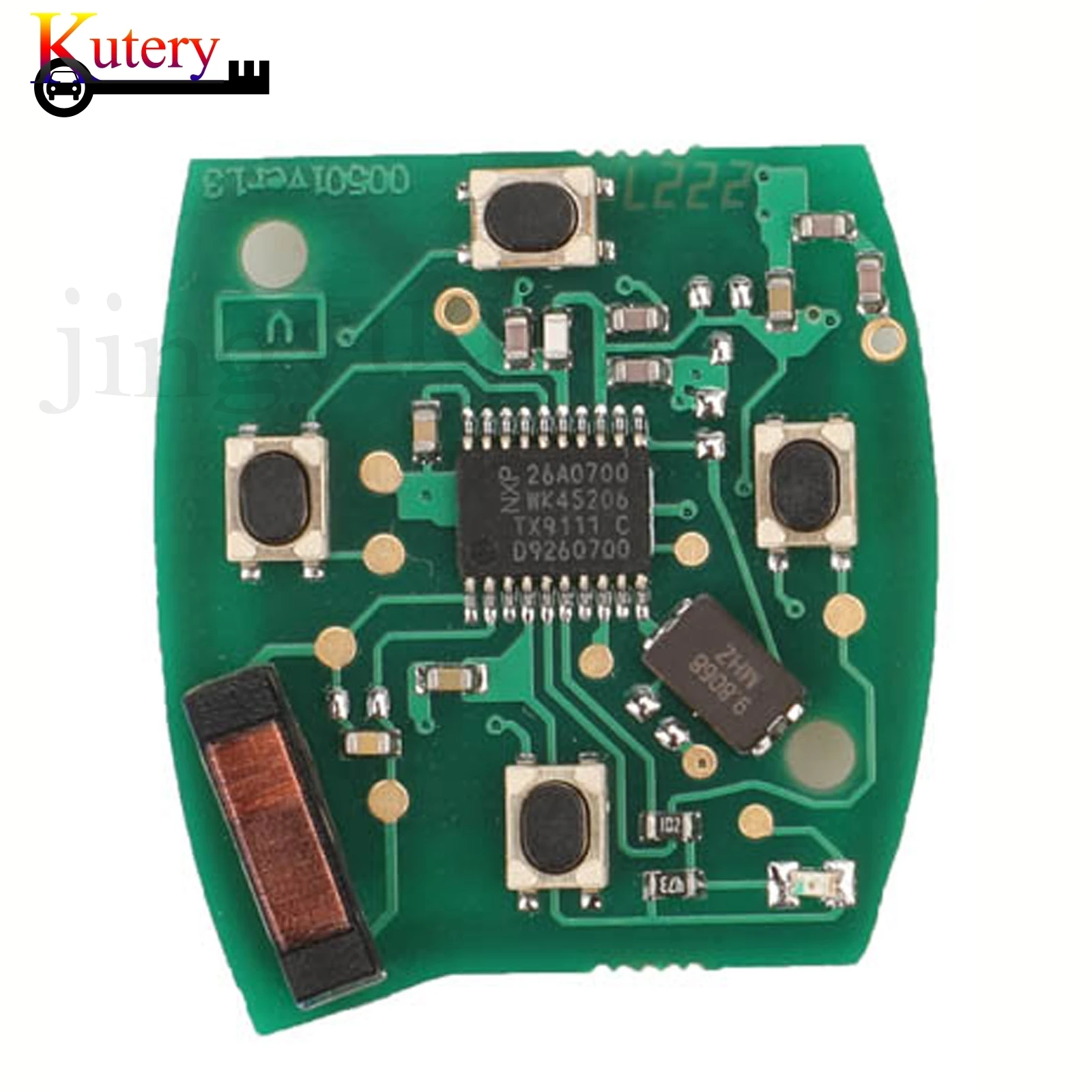 jingyuqin Remote Car Key Circuit Board For Honda Accord N5F-S0084A ID46 Chip 313.8Mhz 2/3/4 Buttons