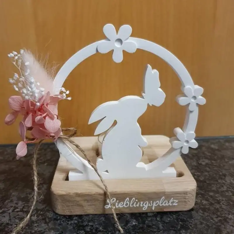 Kerzenform Hase Kerzenhalter Formen Silikonform Einsatz Osterhase Dekorationen Osterhase Form für Gips Soja