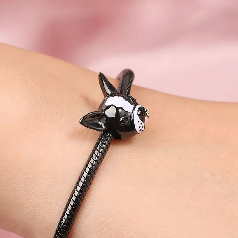 New variety of small animal cartoon doll charm beads suitable for original bracelets 925 high-quality silver DIY women's jewelry