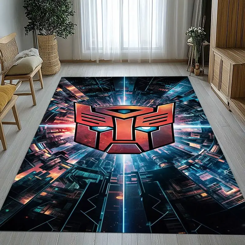 Autobots Transformers Optimus Prime Soft Non-Slip Large Area Rug for Living Room,Bedroom Playroom Carpet Mat for Sofa,Home Decor