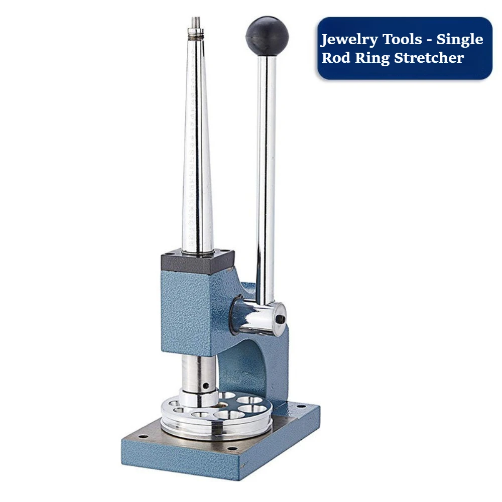 Ring Enlarger and Reducer, Manual Ring Sizing Tool, Single & Double Rod Ring Size Adjuster for Jewelry Resizing Repair