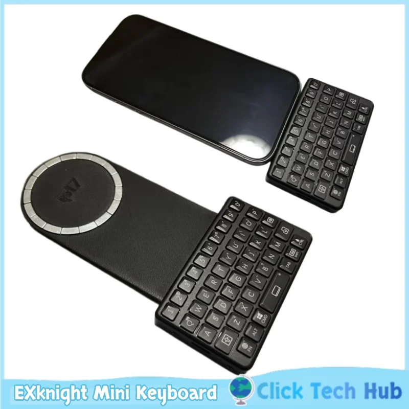 2026 Exknight Retro Touch Mini Keyboard Bluetooth Three System Windows Android Portable Phone Keypad Office Game Keyboard