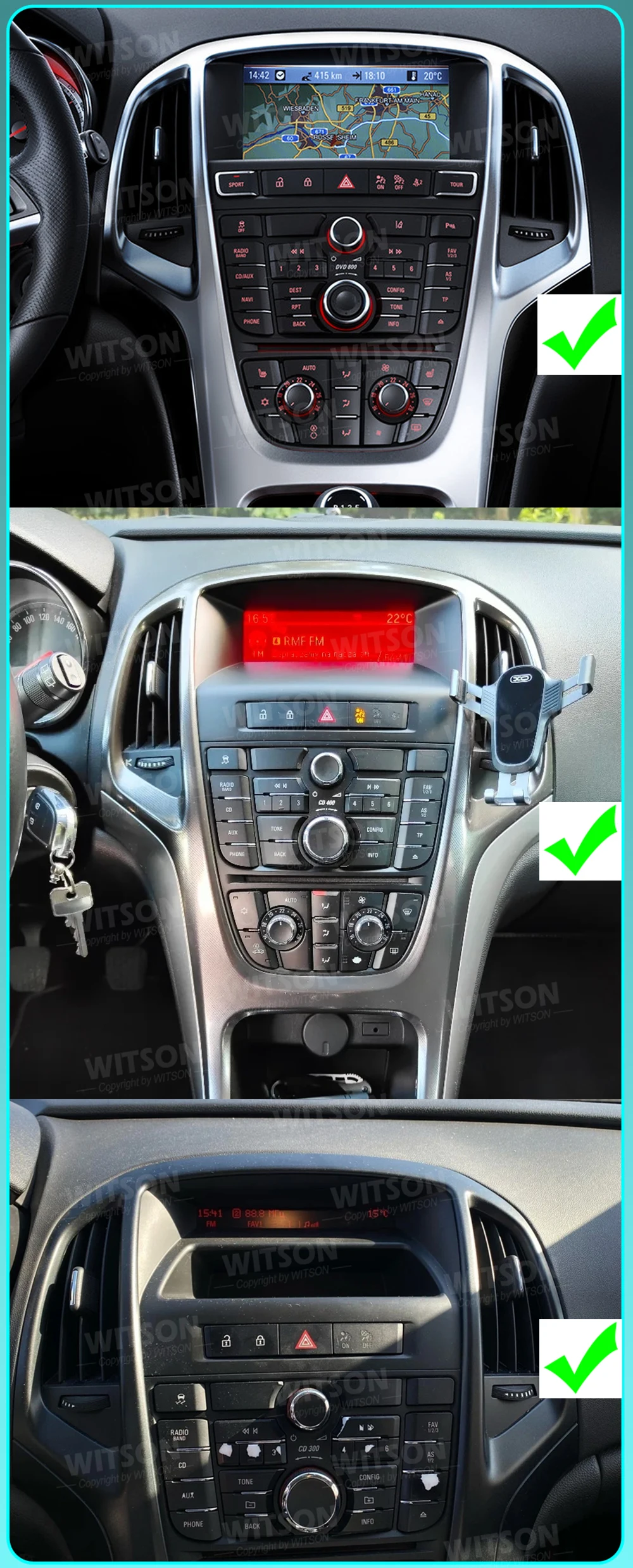 Vertical Car Radio Media Player keep Eco,seatbelt,airbag,sport model For Opel Astra J Vauxhall Buick Verano 2009-2015 Carplay