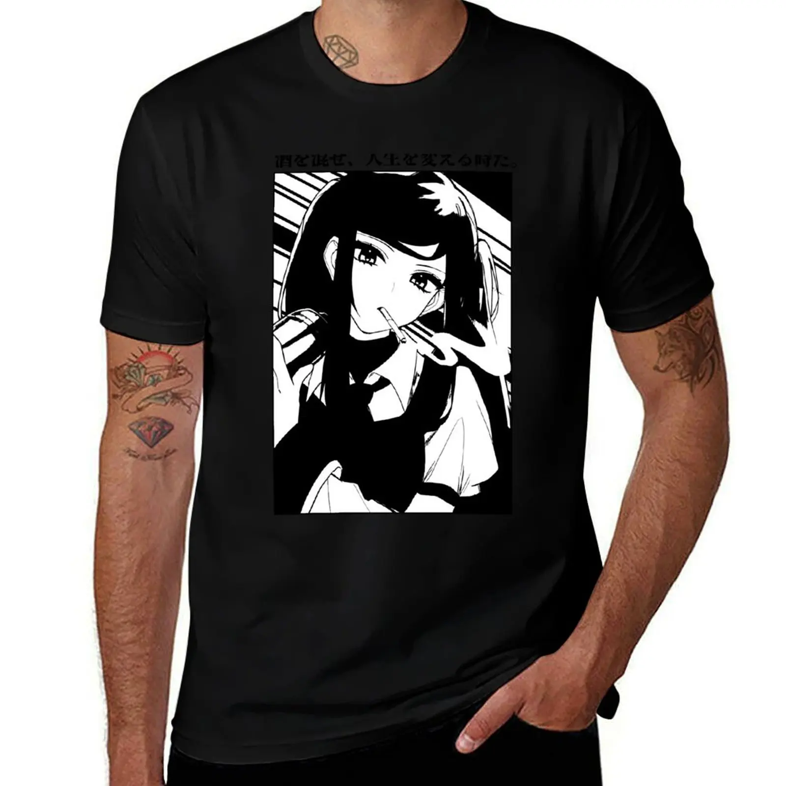 

VA-11 Hall-A Jill Stingray T-Shirt t shirt man cotton cotton tshirt 100% anime t shirts oversize T-Shirt