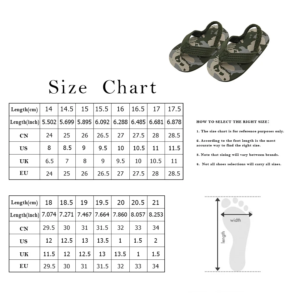 

1 пара летних тапочек, противоскользящие тапочки, детская пляжная обувь на подошве, удобные дышащие сандалии (оливково-зеленый, размер, 16 см, 10 долларов США,