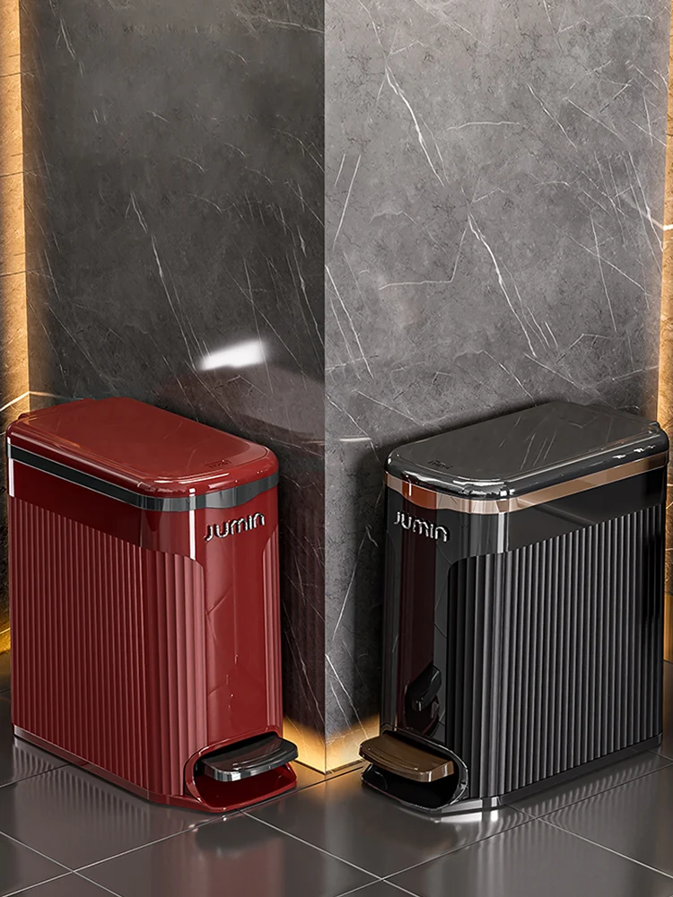 

Большое мусорное ведро с автоматической крышкой для дома, кухни, ванной комнаты, туалета, квадратное, с ножной педалью, для домашнего использования