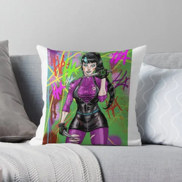 Punchline  Printing Throw Pillow Cover Anime Bed Office Sofa Case Soft Waist Home Decorative Pillows not include One Side