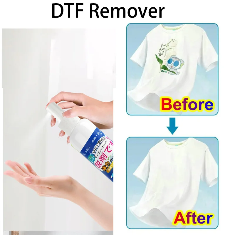 

Heat Transfer Vinyl Remover DTF Remove Clothing DTF Remover Adhesive Print Remover Liquid Remove Clothing For Printer Cleaner